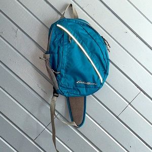Eddie Bauer Stowaway Mini Turquoise hiking Travel Trail Slingback
